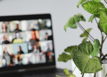 Online training course on a laptop Online training course on a laptop